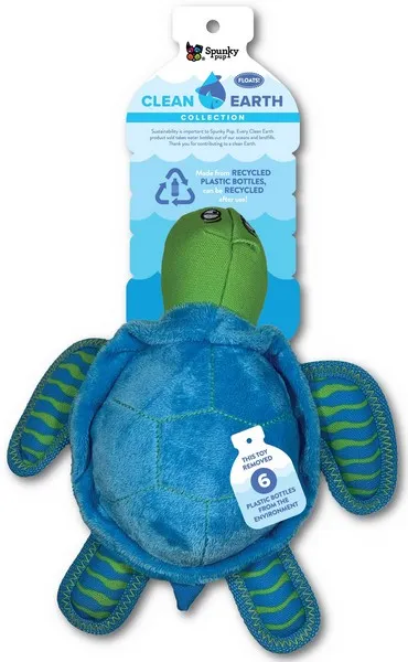 1ea Spunky Pup Clean earth Turtle Plush Large - Health/First Aid